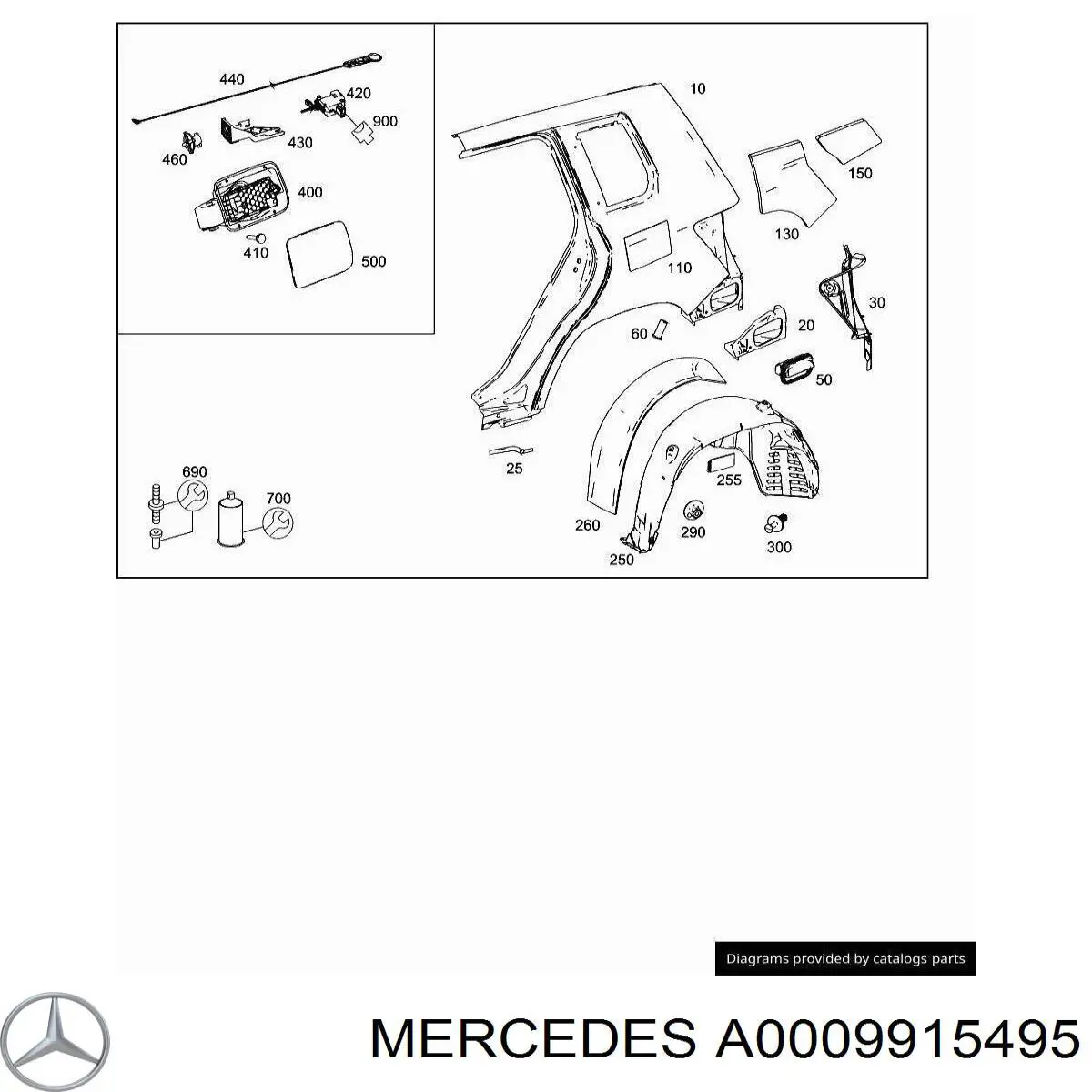 A0009915495 Mercedes 