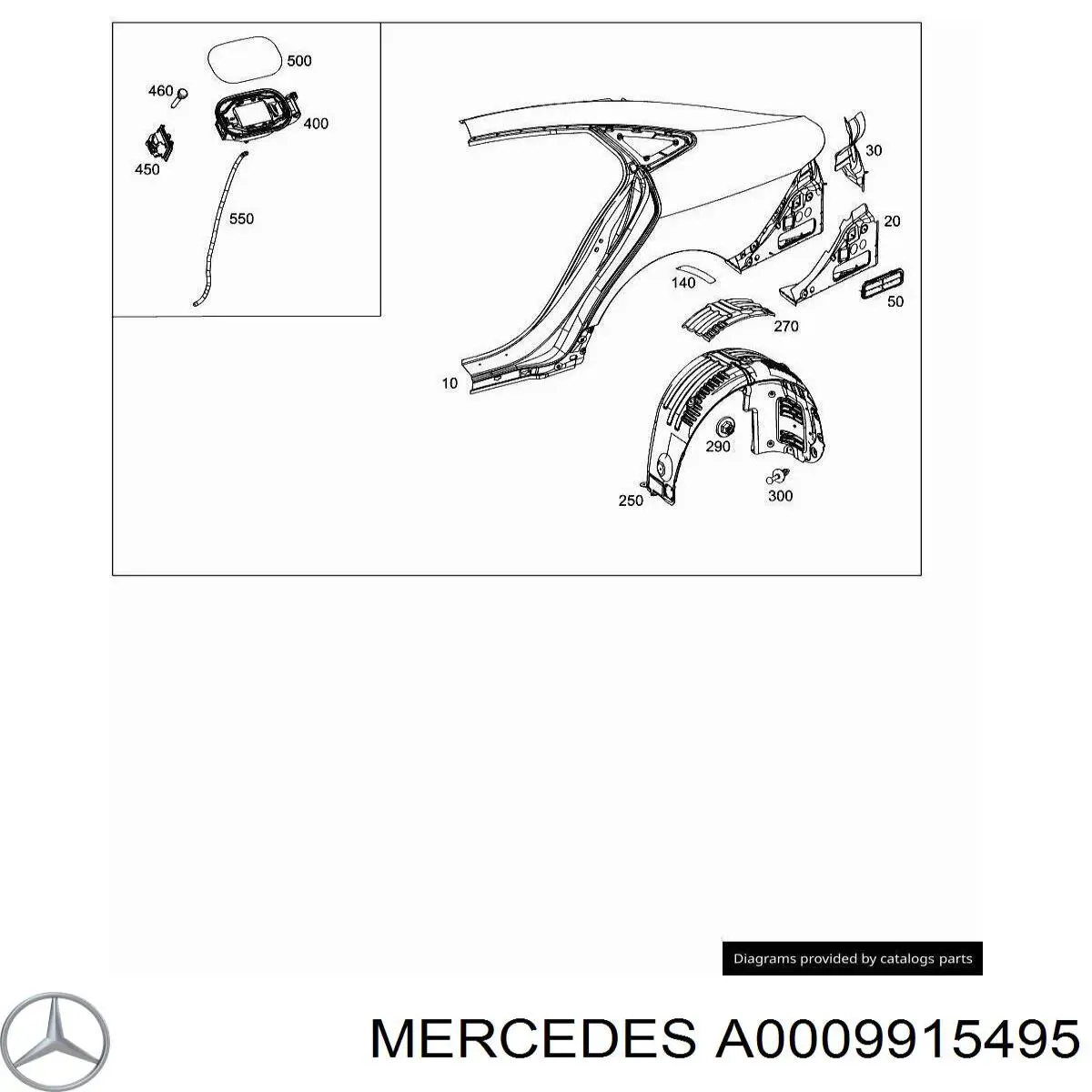 Купити A0009915495 Mercedes 