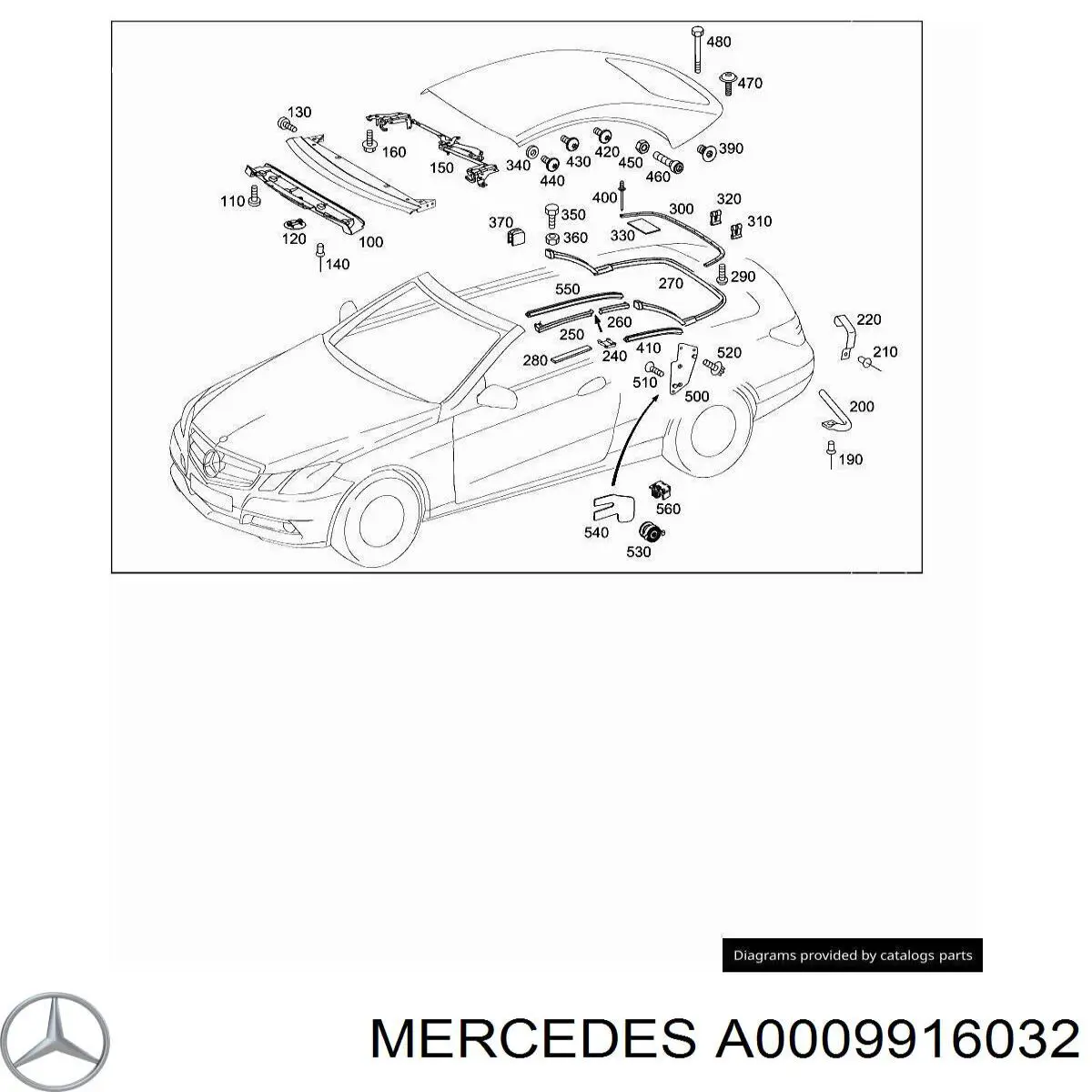 A0009916032 Mercedes 