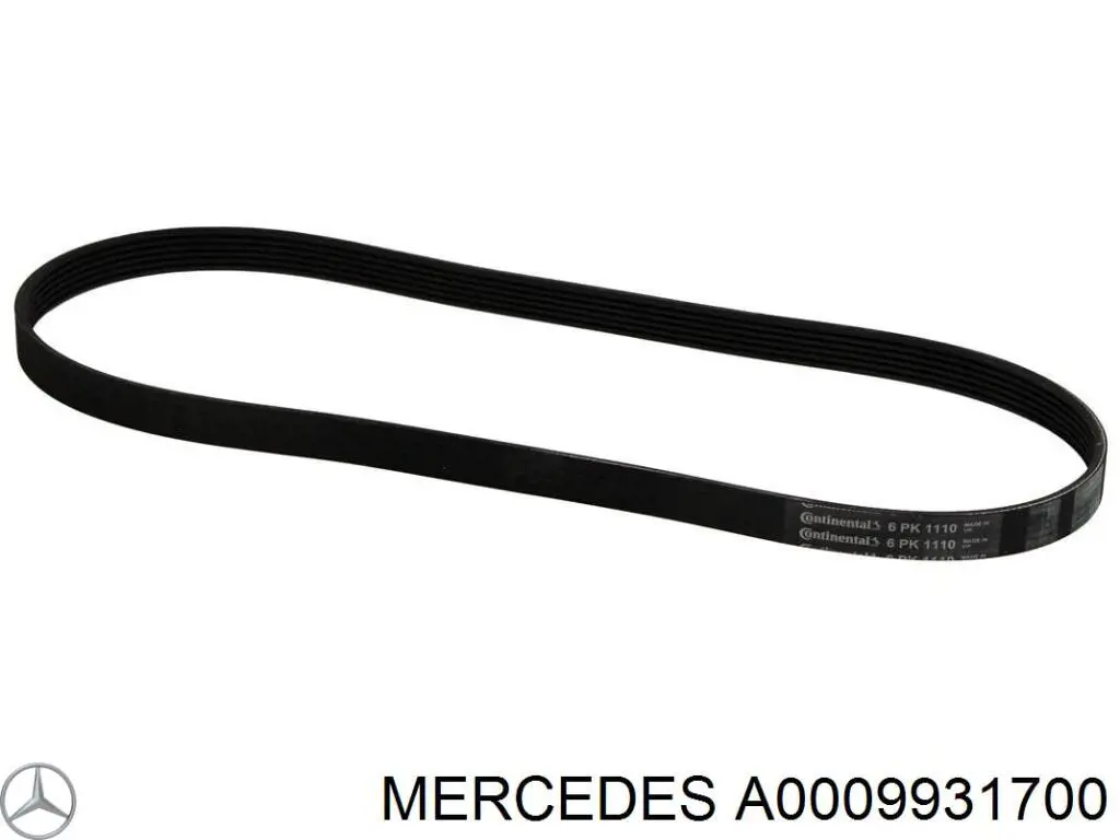 Клиновий ремінь Mercedes A0009931700 ціна, від 11.35 USD