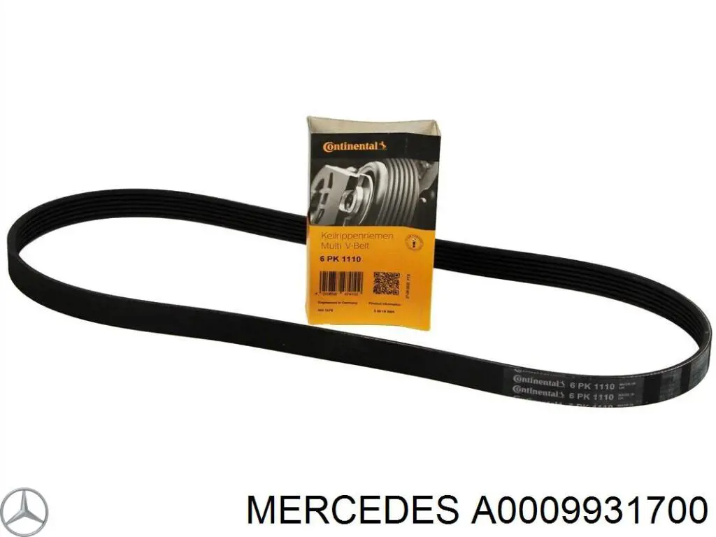 Купити A0009931700 Mercedes Ремінь генератора