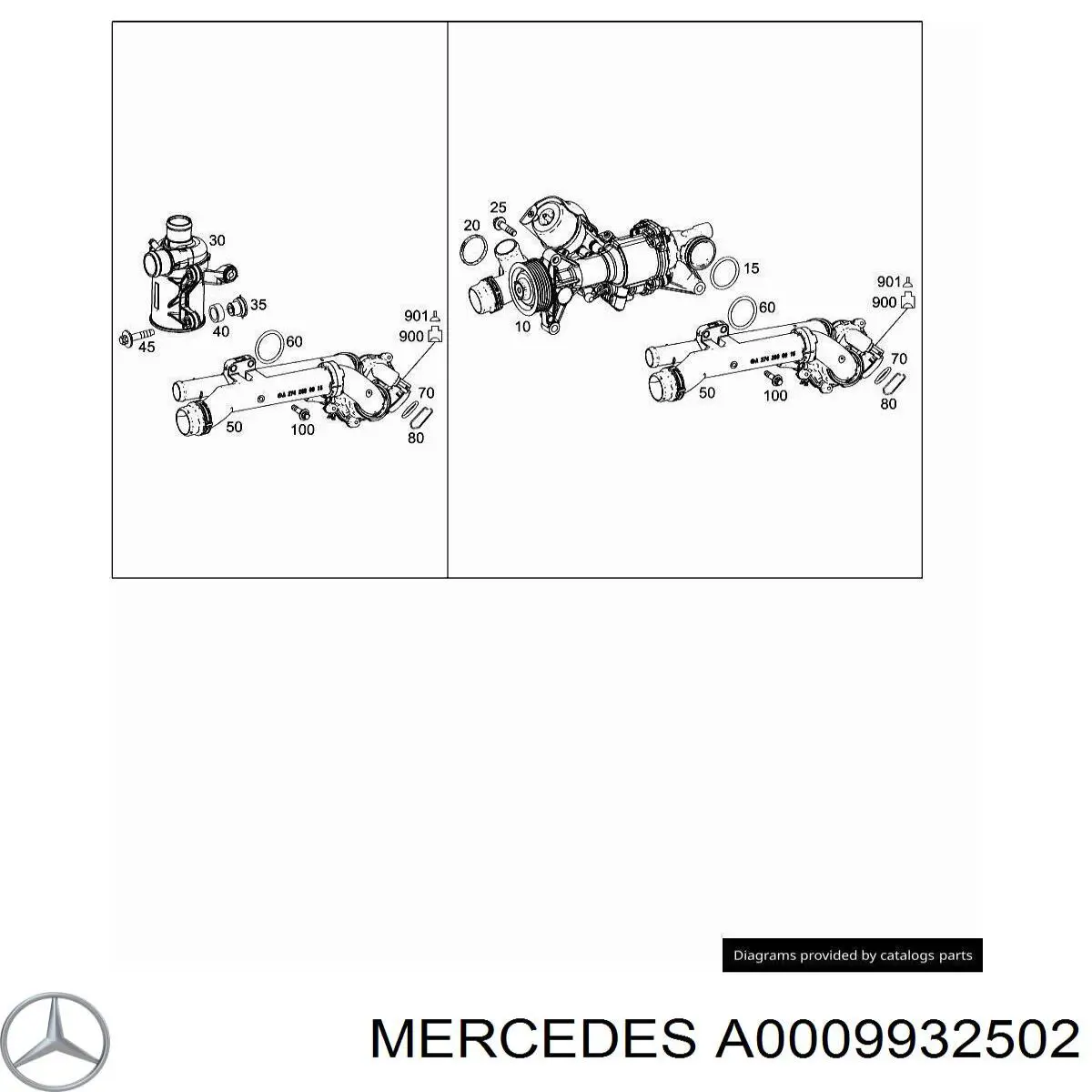 A0009932502 Mercedes 