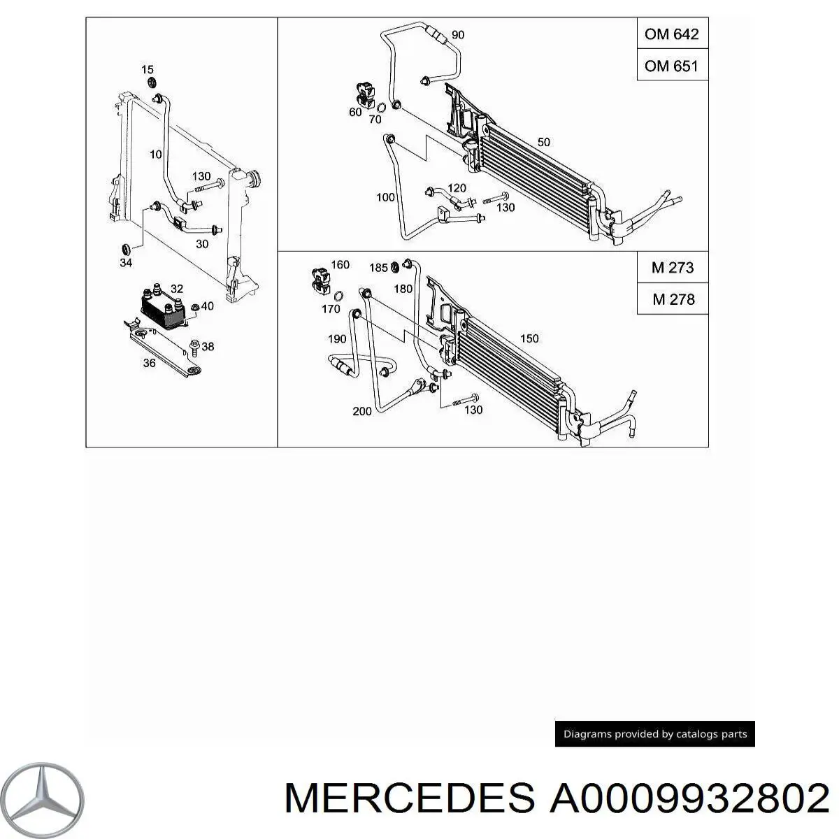 A0009932802 Mercedes 