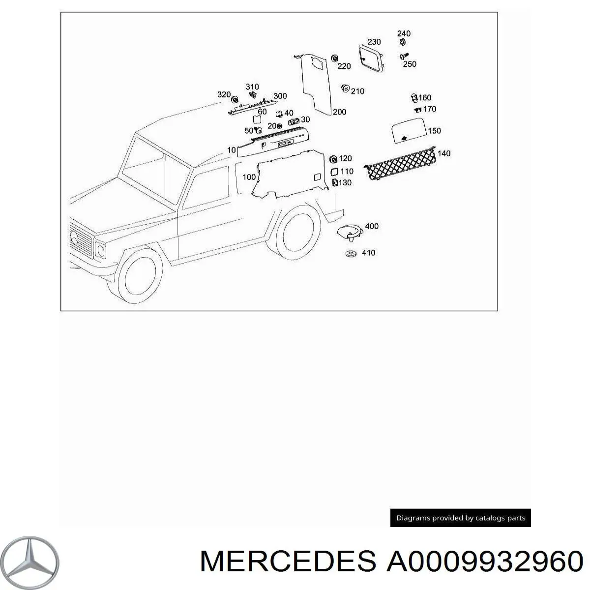 A0009932960 Mercedes 