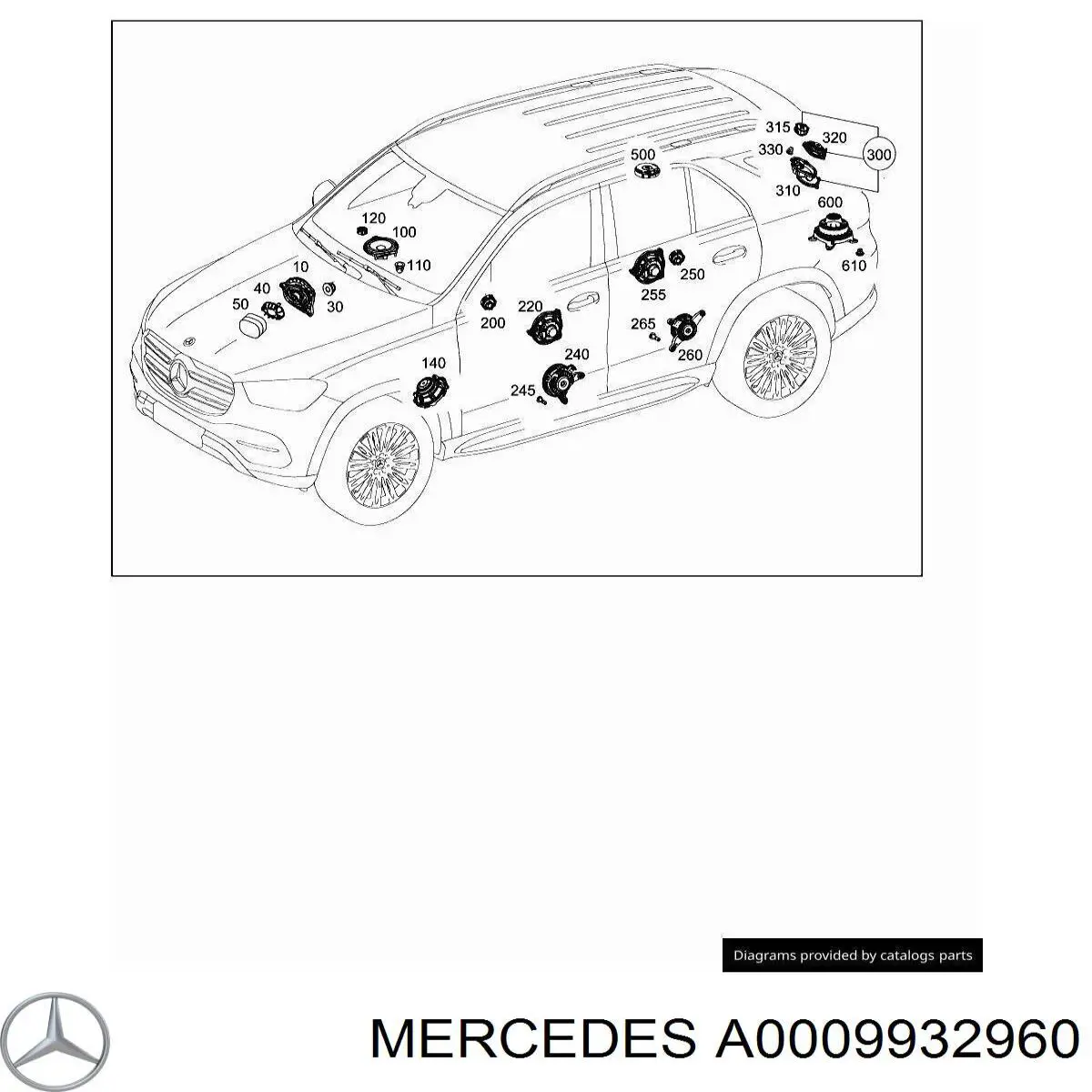 Mercedes A0009932960 ціна, від 2.14 USD