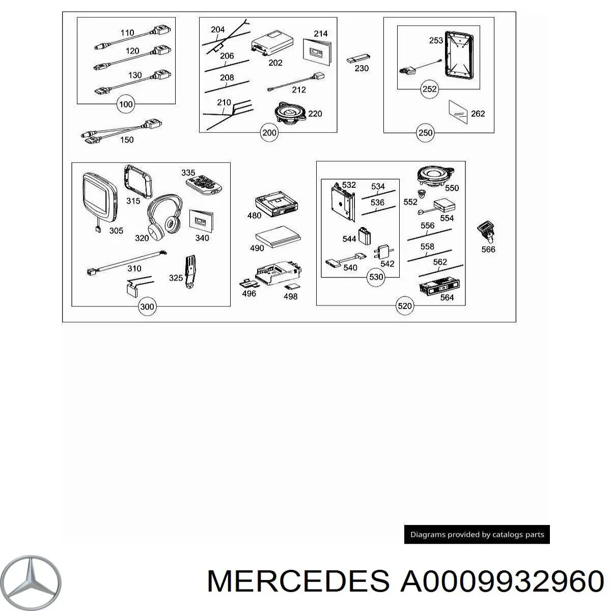 Купити A0009932960 Mercedes 