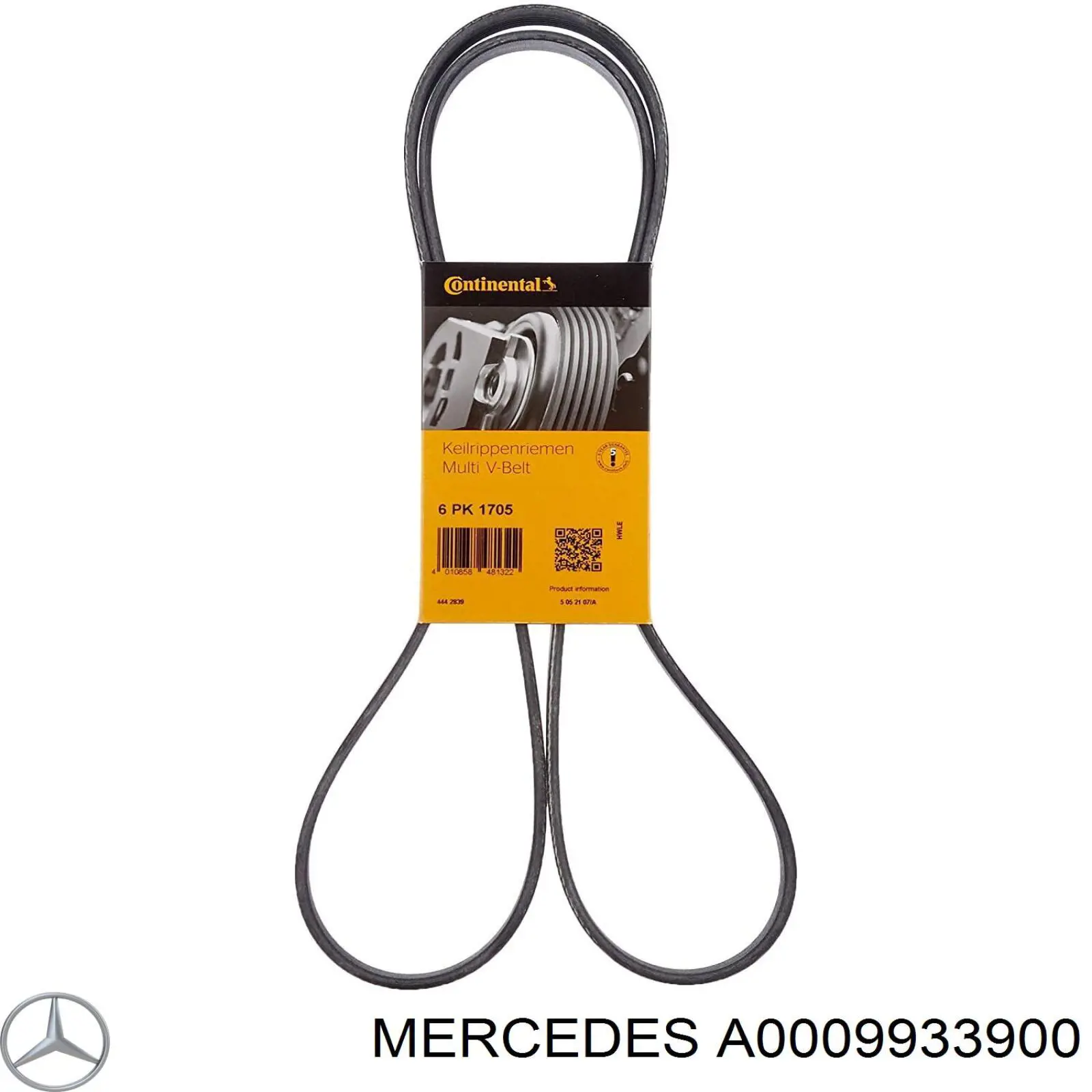 A0009933900 Mercedes ремінь приводний, агрегатів