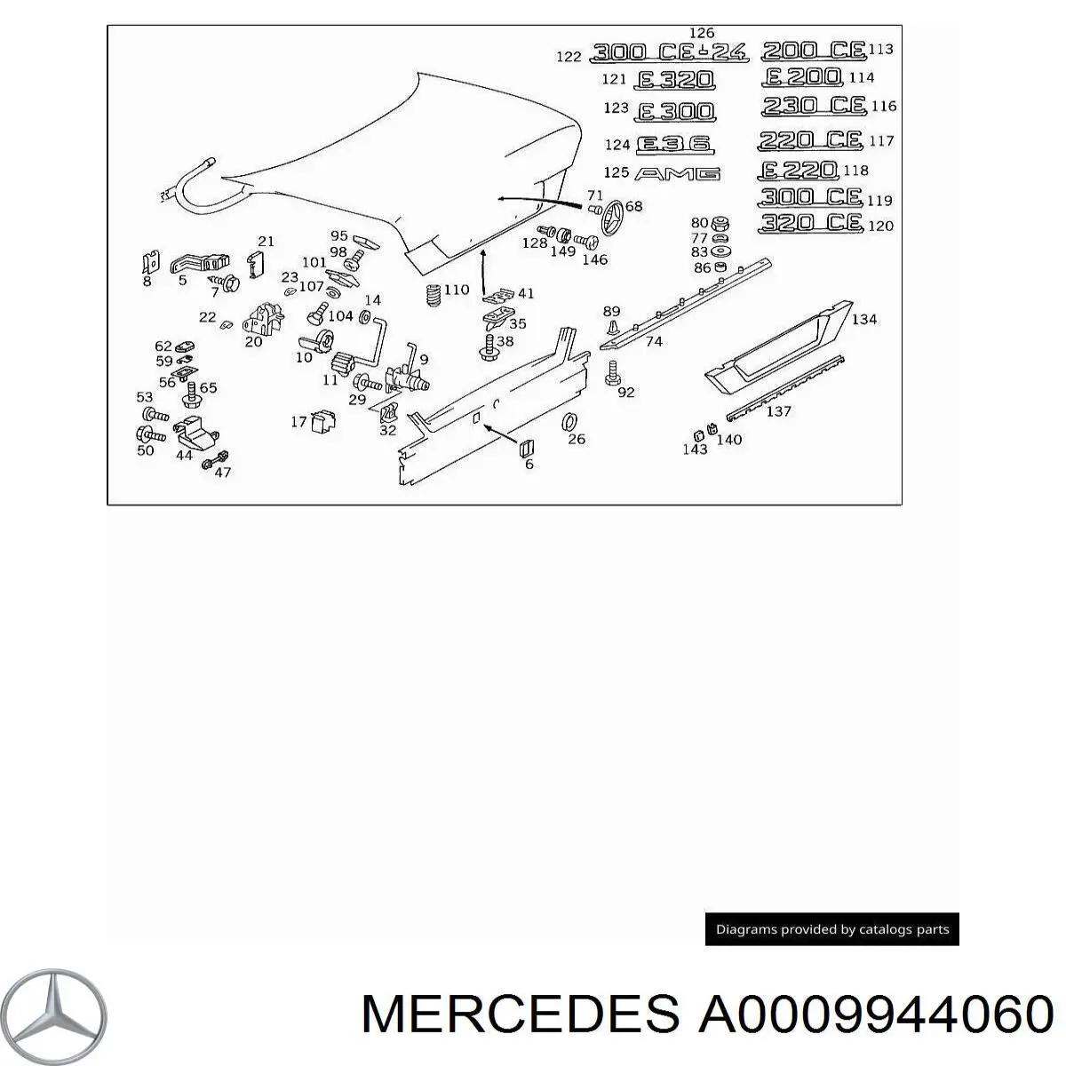  Mercedes A0009944060 ціна, від 2.91 USD