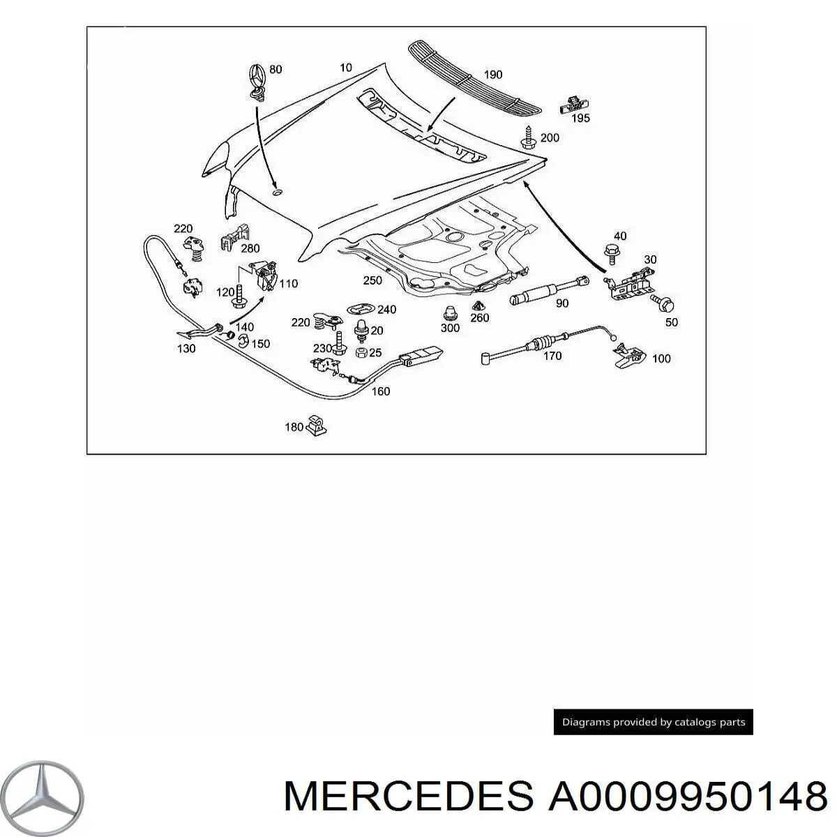  Mercedes A0009950148 ціна, від 0.56 USD