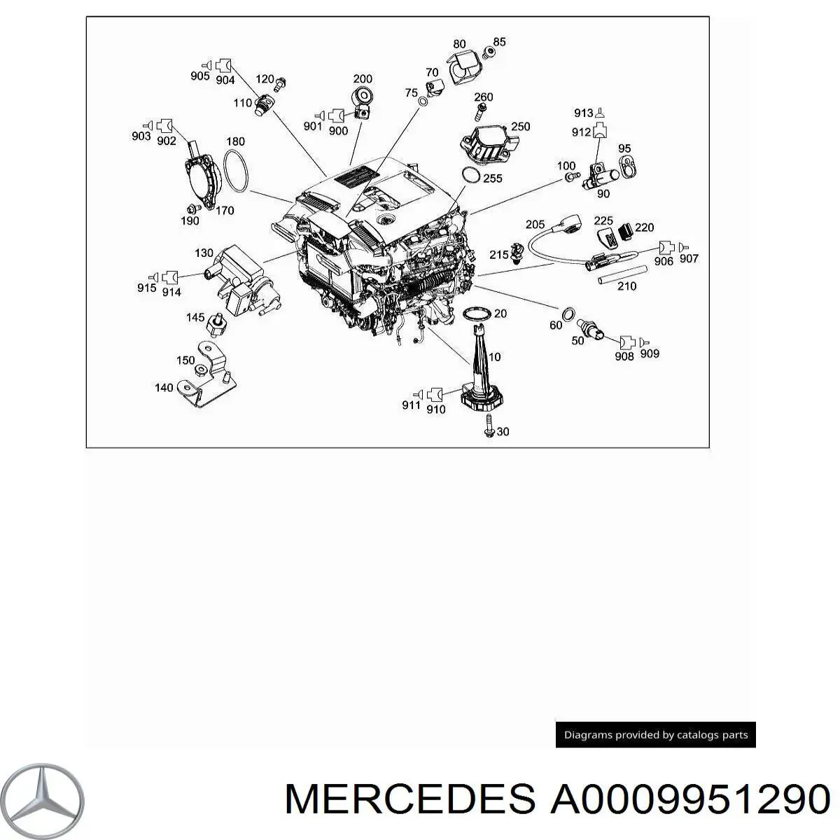  Mercedes A0009951290 ціна, від 6.09 USD