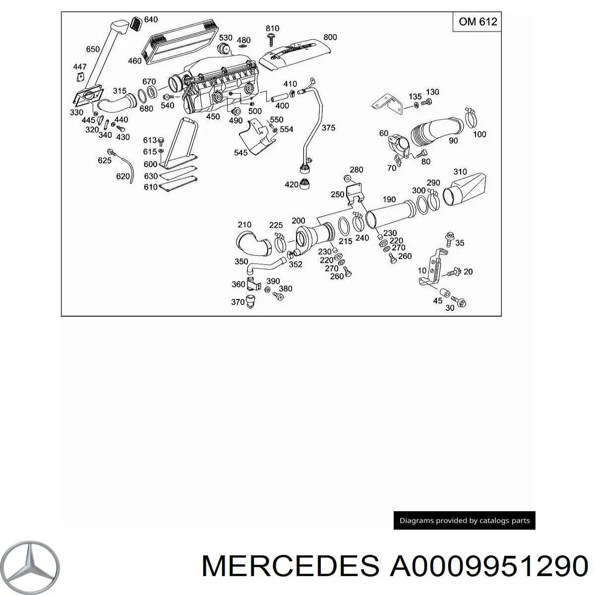 A0009951290 Mercedes 