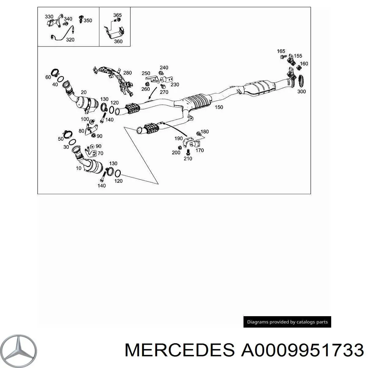  Mercedes A0009951733 ціна, від 38.92 USD