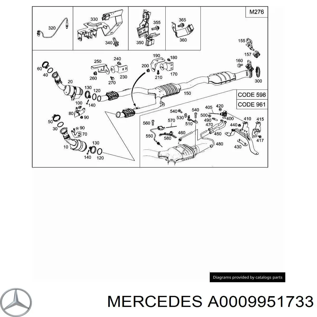 A0009951733 Mercedes 