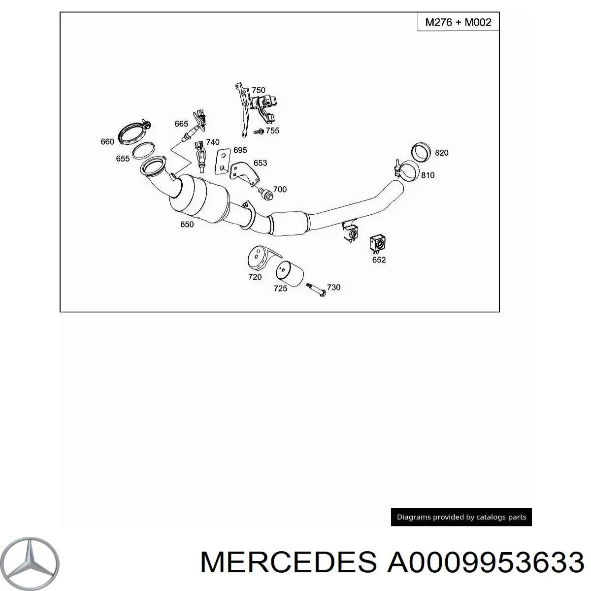 Хомут кріплення каталізатора до турбіни Mercedes A0009953633 ціна, від 13.40 USD