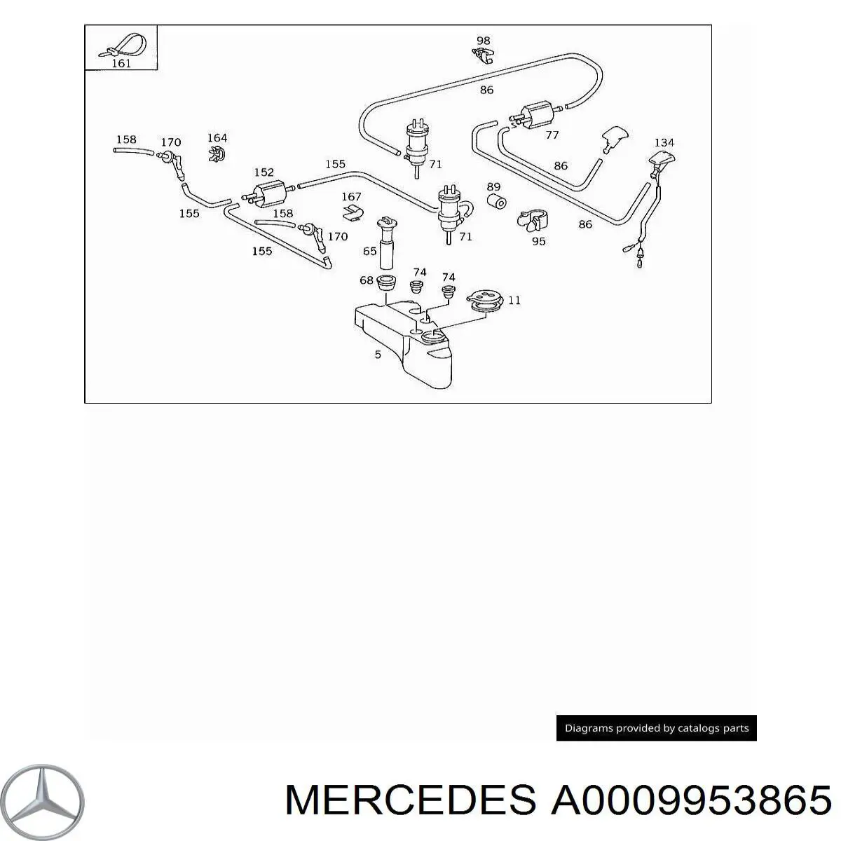 З'єднувальні елементи передні, система випуску Mercedes A0009953865 ціна, від 3.00 USD