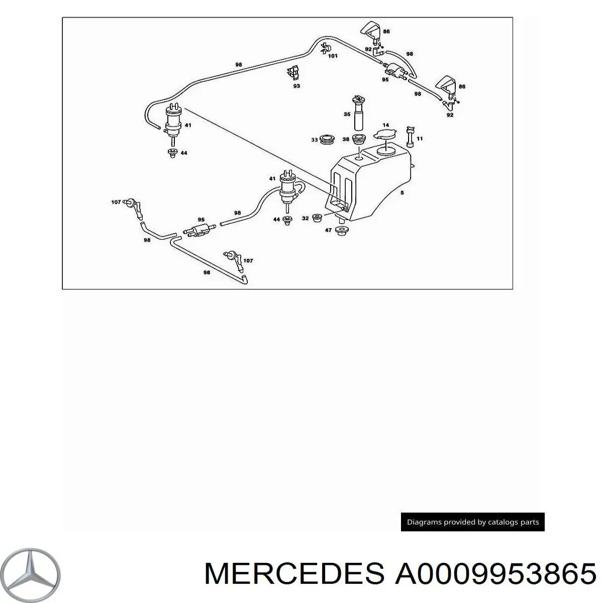 Кронштейн/хомут глушника, передній Mercedes A0049970190