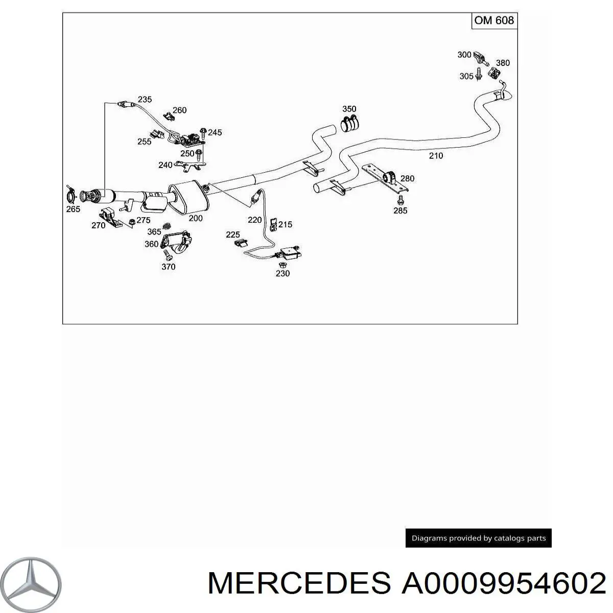 Купити A0009954602 Mercedes 
