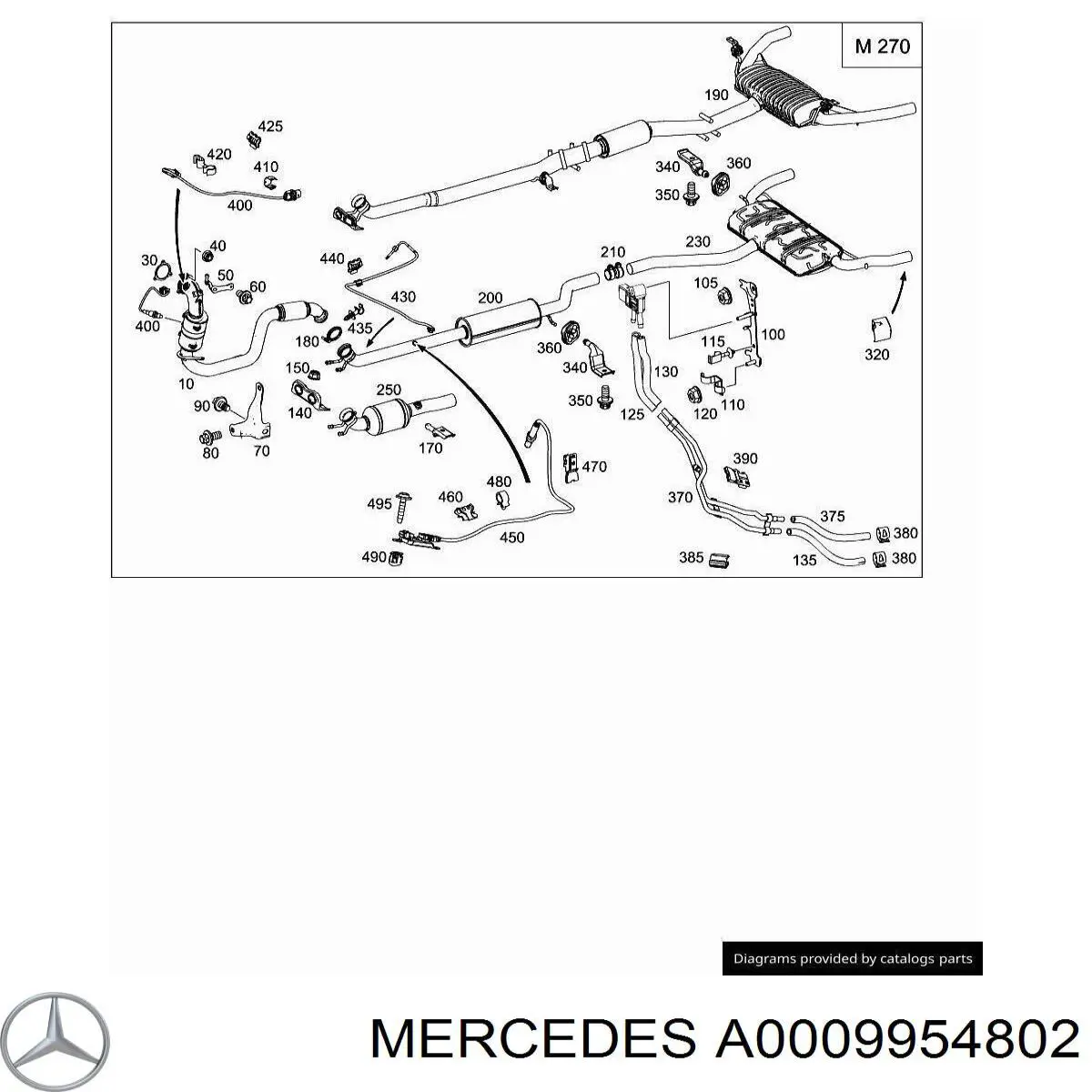 Купити A0009954802 Mercedes 