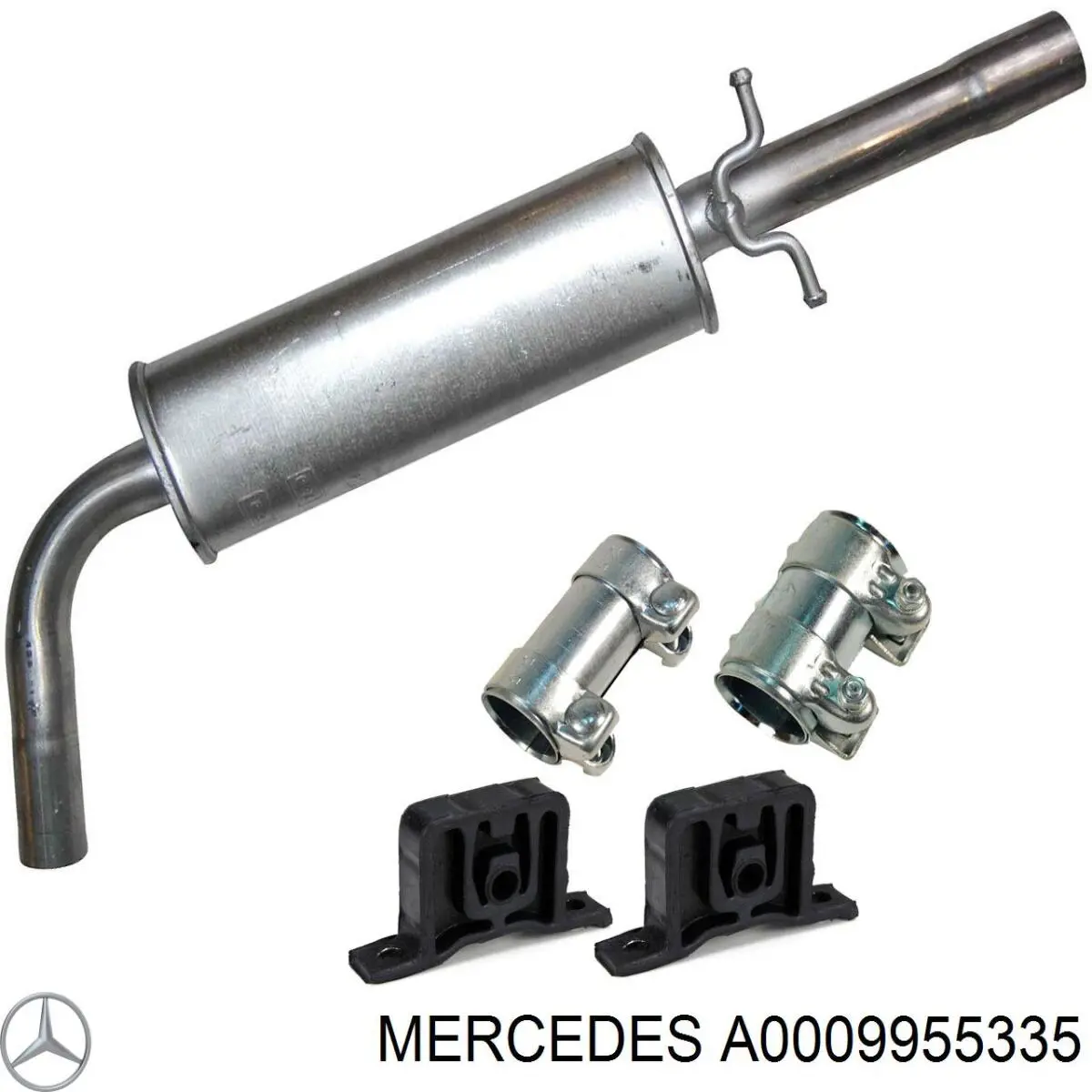 Купити A0009955335 Mercedes Хомут кріплення глушника передній