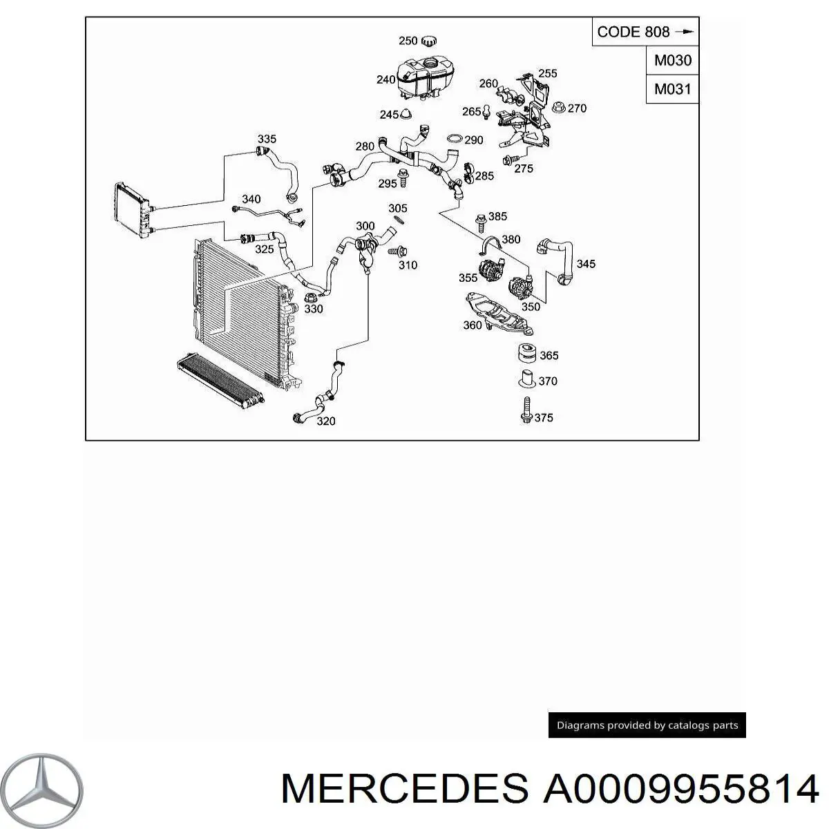 A0009955814 Mercedes 