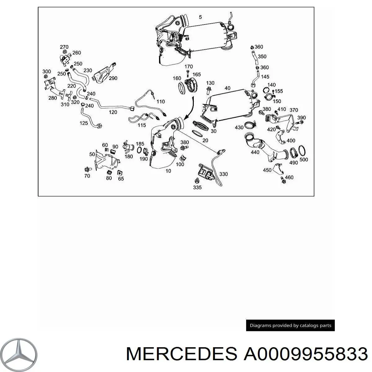 Хомут кріплення форсунки Ad Blue Mercedes A0009955833 ціна, від 24.41 USD