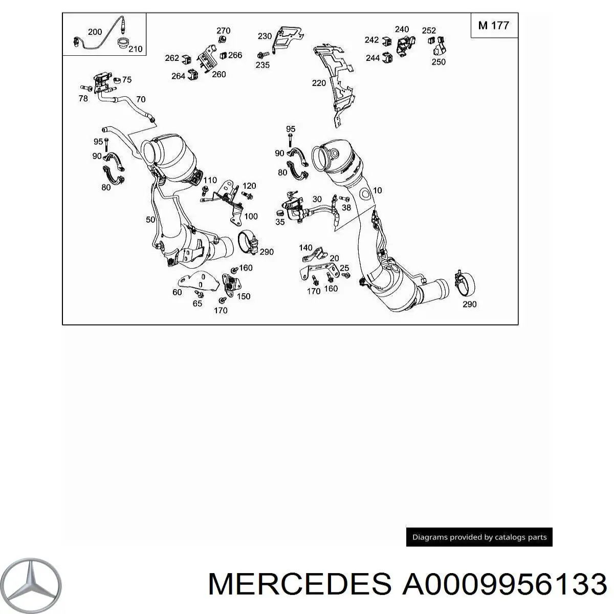 Mercedes A0009956133 ціна, від 118.02 USD