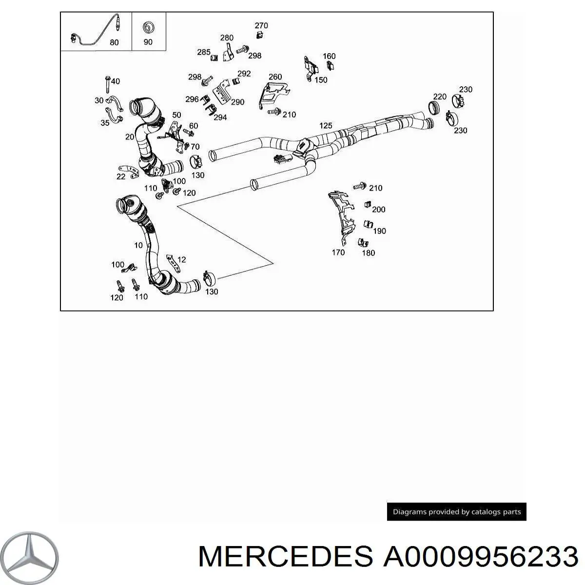 A0009956233 Mercedes 