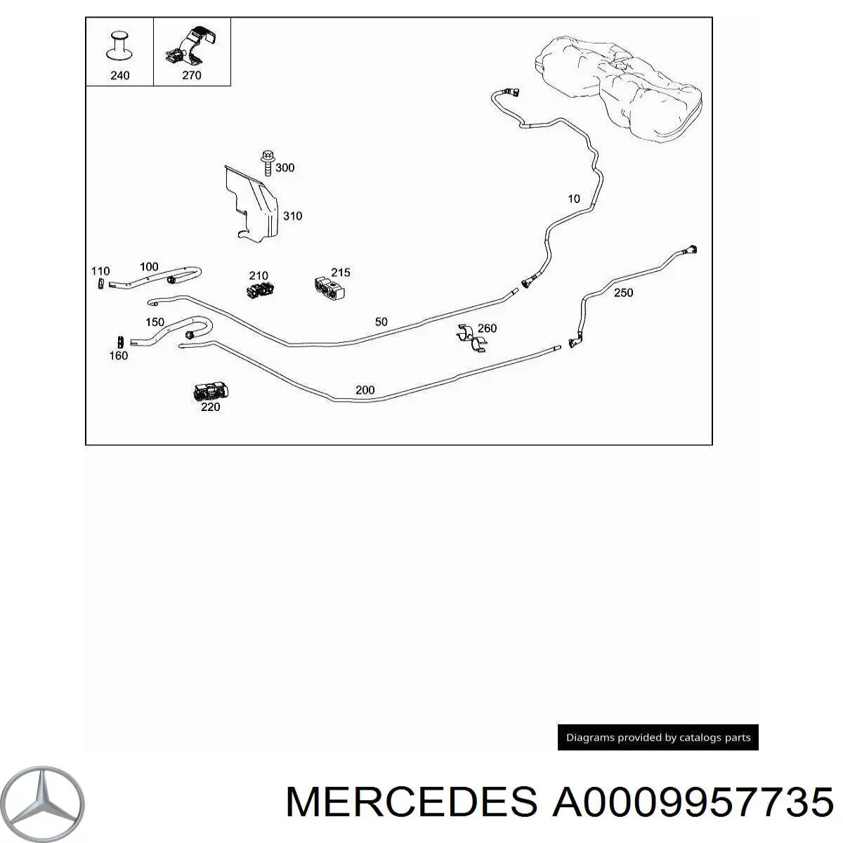 A0009957735 Mercedes 