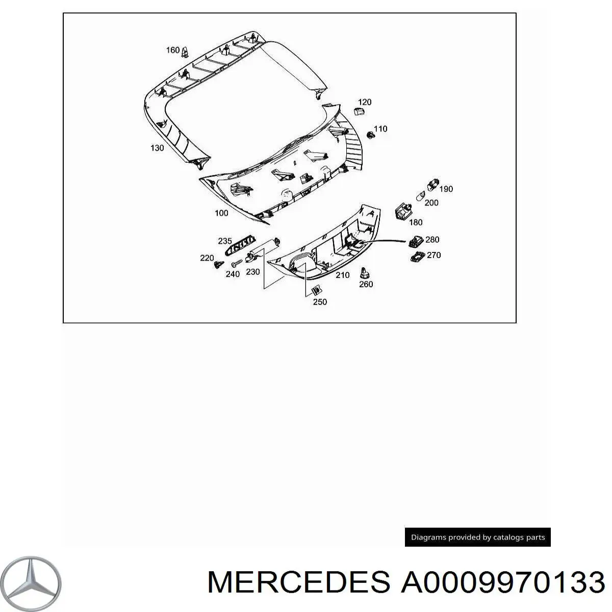 Купити A0009970133 Mercedes 