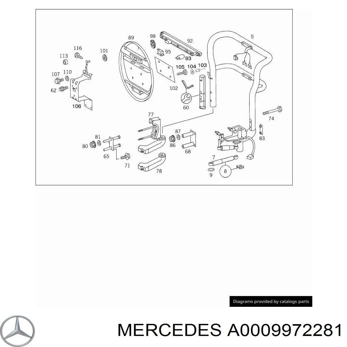 A0009972281 Mercedes 