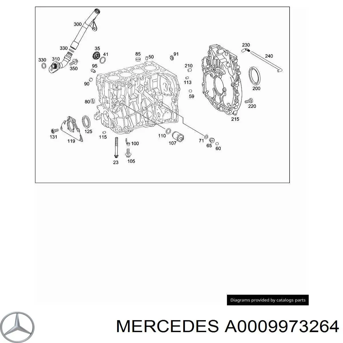  Mercedes A0009973264 ціна, від 3.23 USD