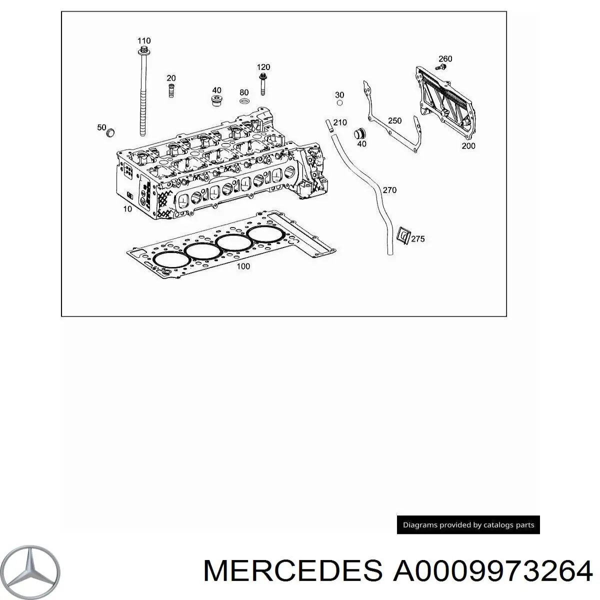 A0009973264 Mercedes 