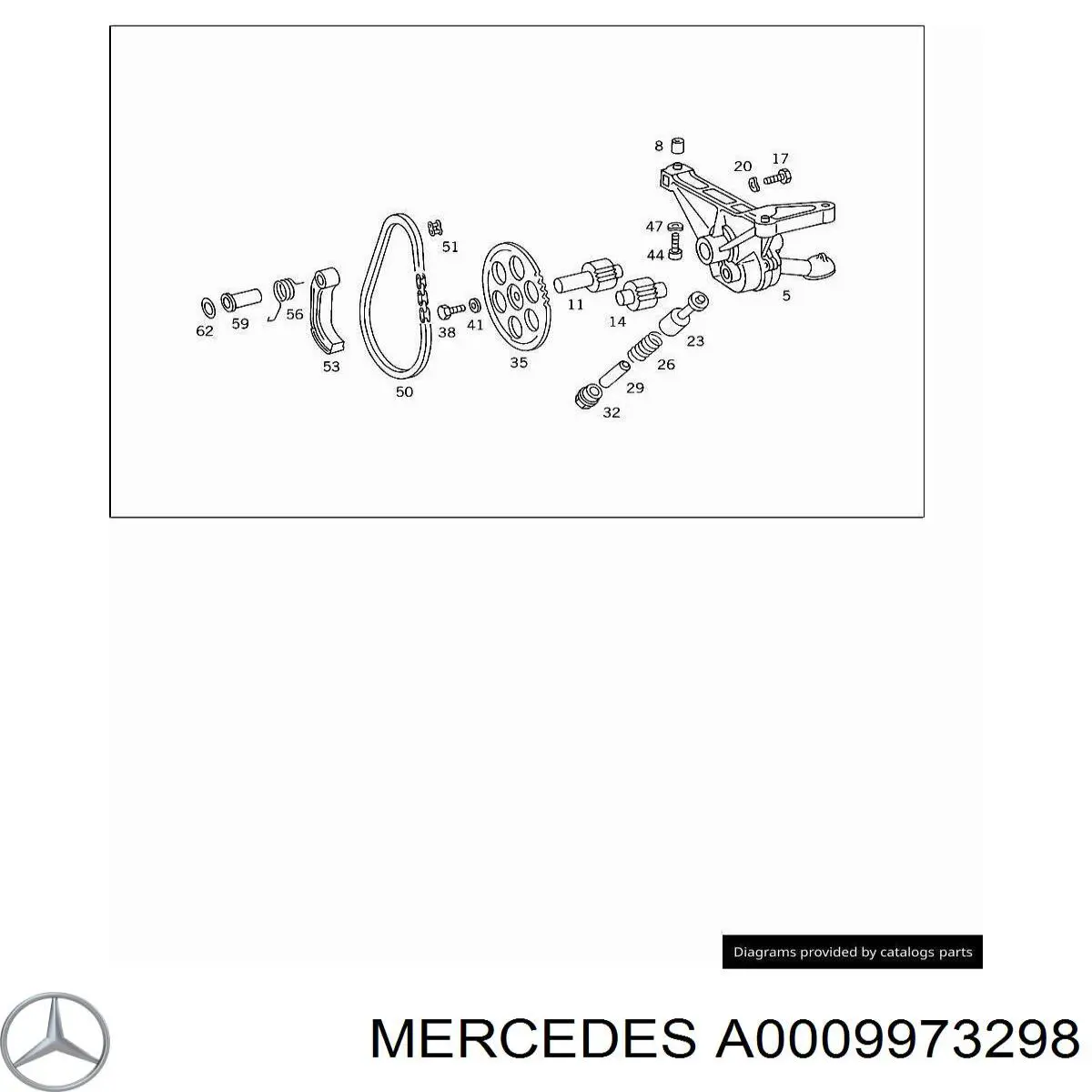 Замок ланцюга A0009973298 Mercedes