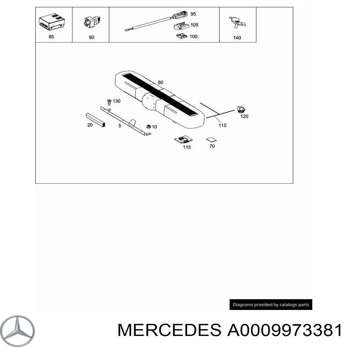  Mercedes A0009973381 ціна, від 3.46 USD