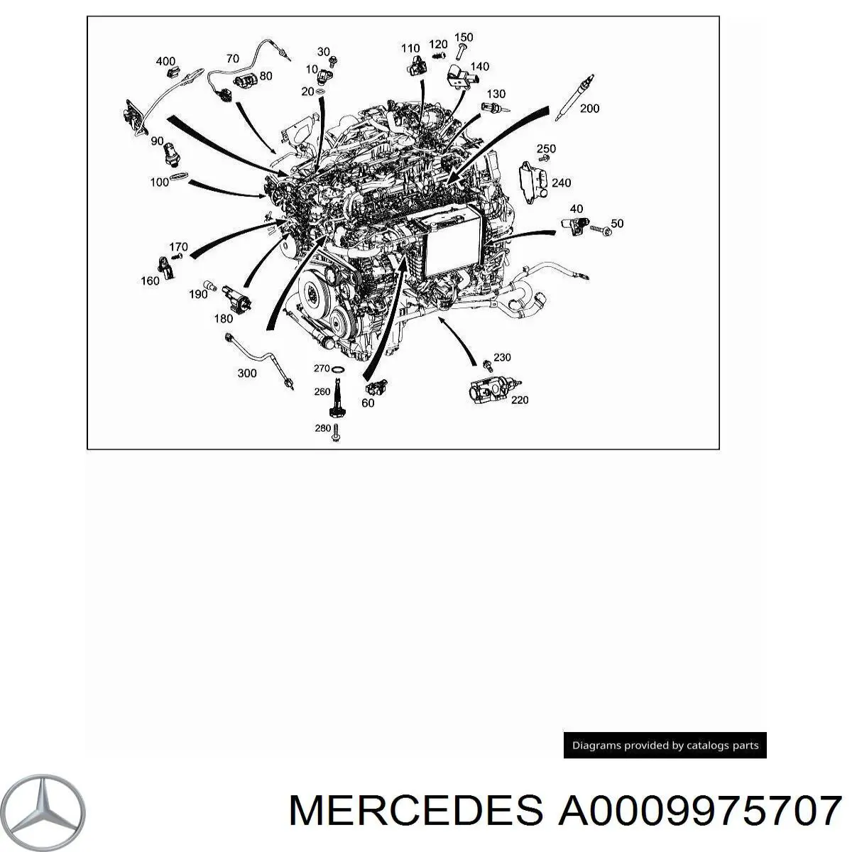  Mercedes A0009975707 ціна, від 4.15 USD