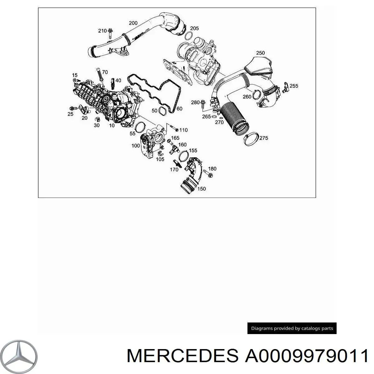 Купити A0009979011 Mercedes Прокладка датчика положення коленвала
