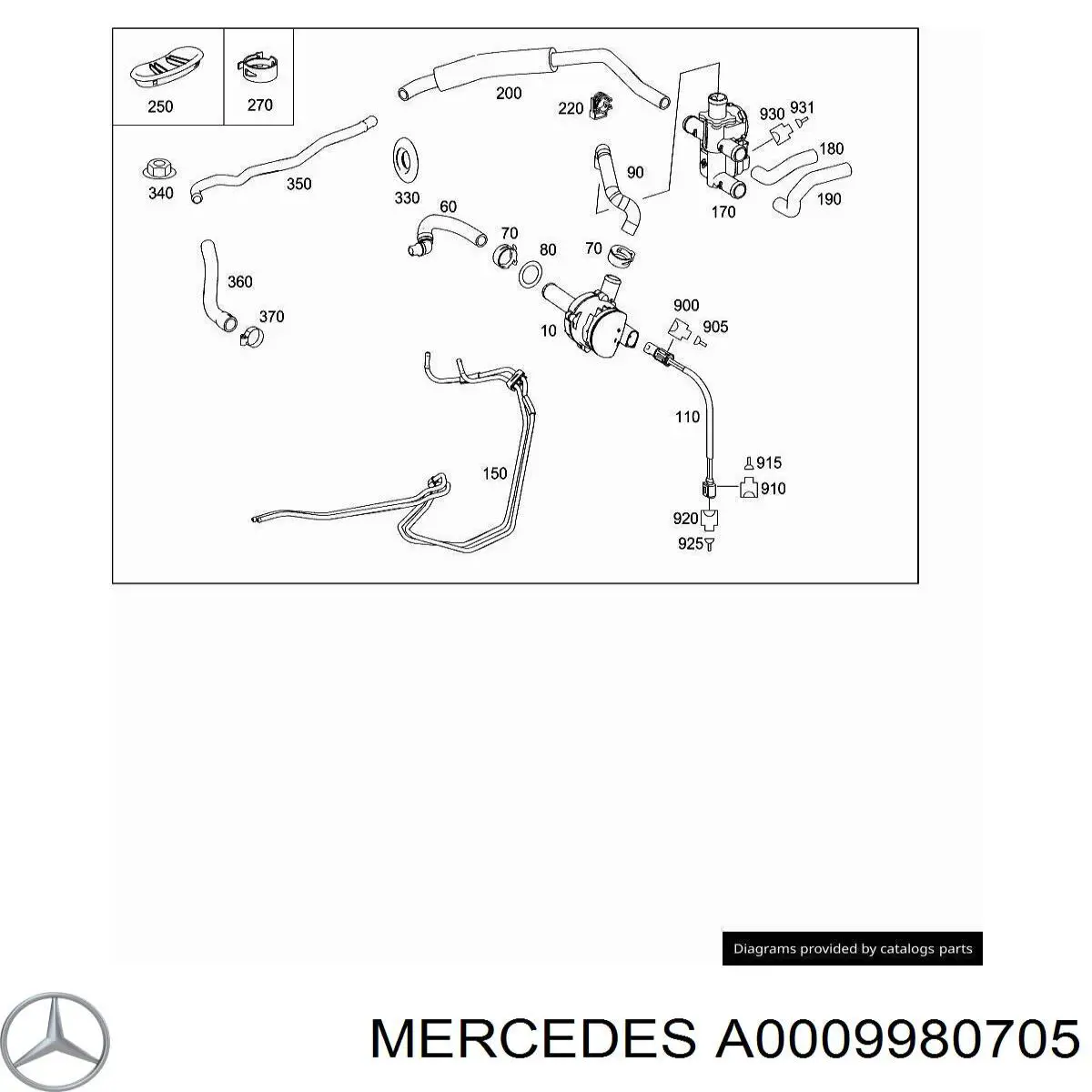 A0009980705 Mercedes 