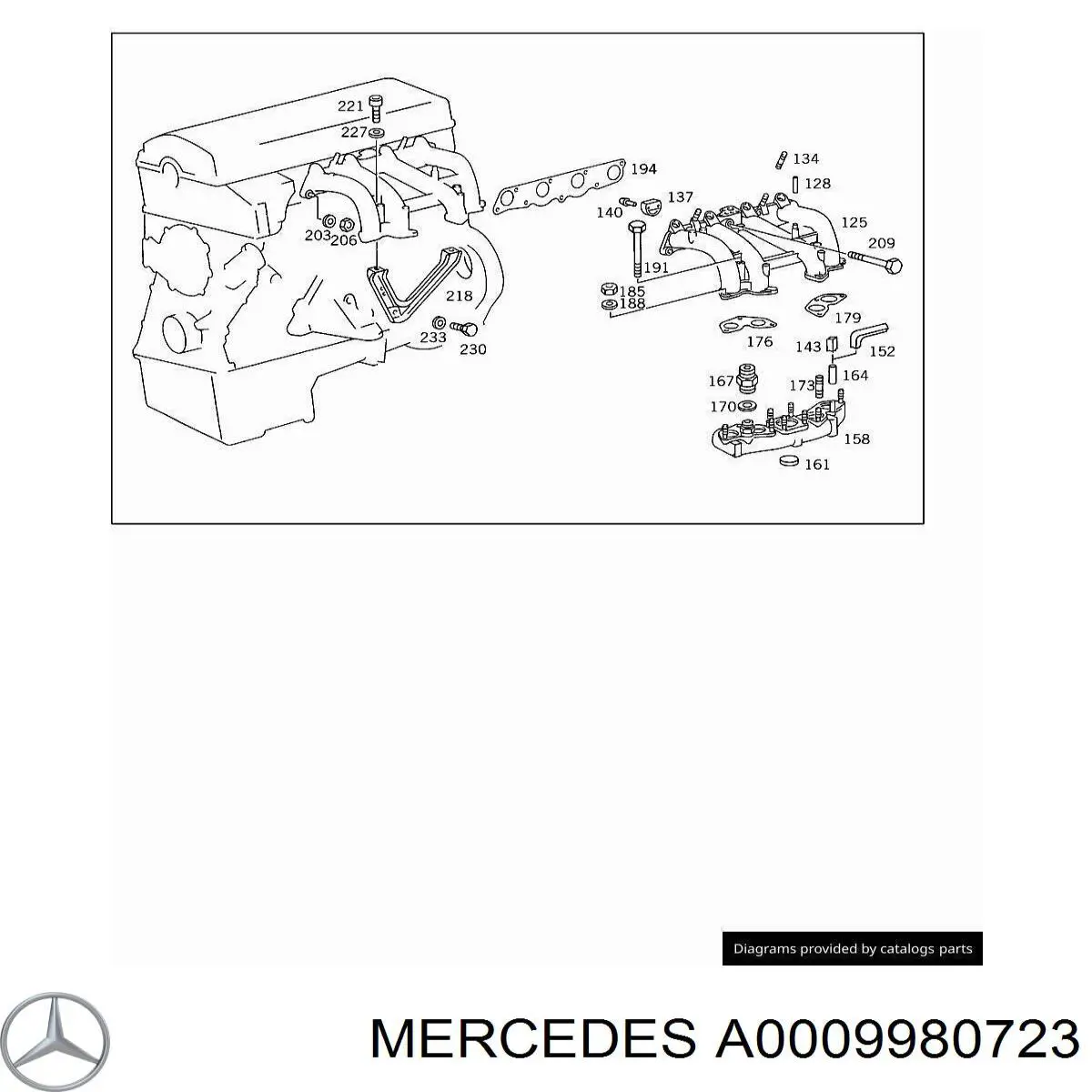  Mercedes A0009980723 ціна, від 10.12 USD