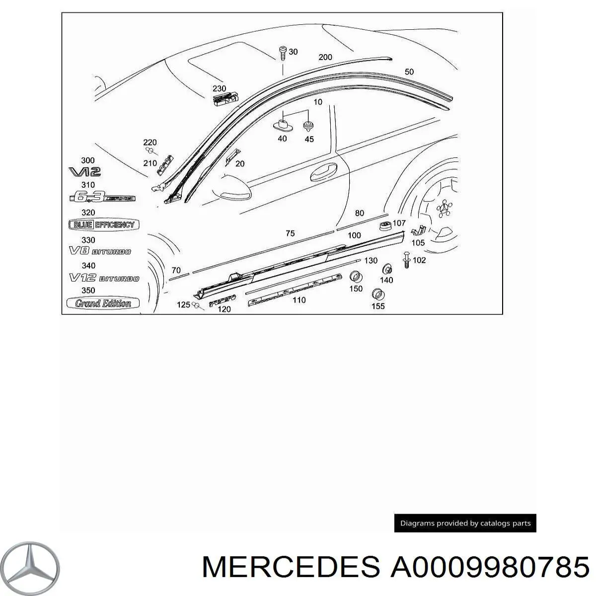  Mercedes A0009980785 ціна, від 1.98 USD