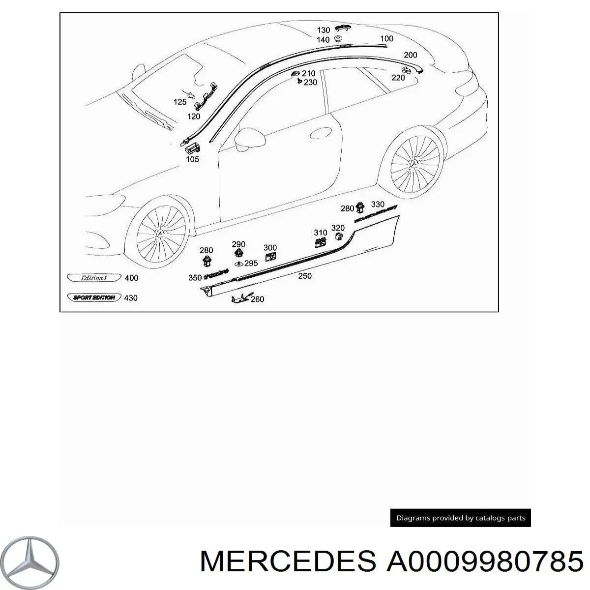Купити A0009980785 Mercedes 