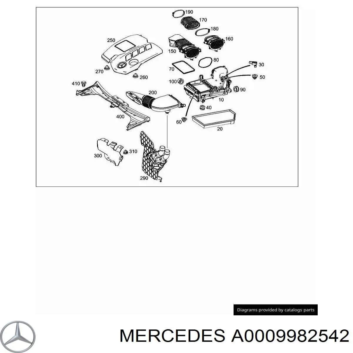  Mercedes A000998254264 ціна, від 3.82 USD