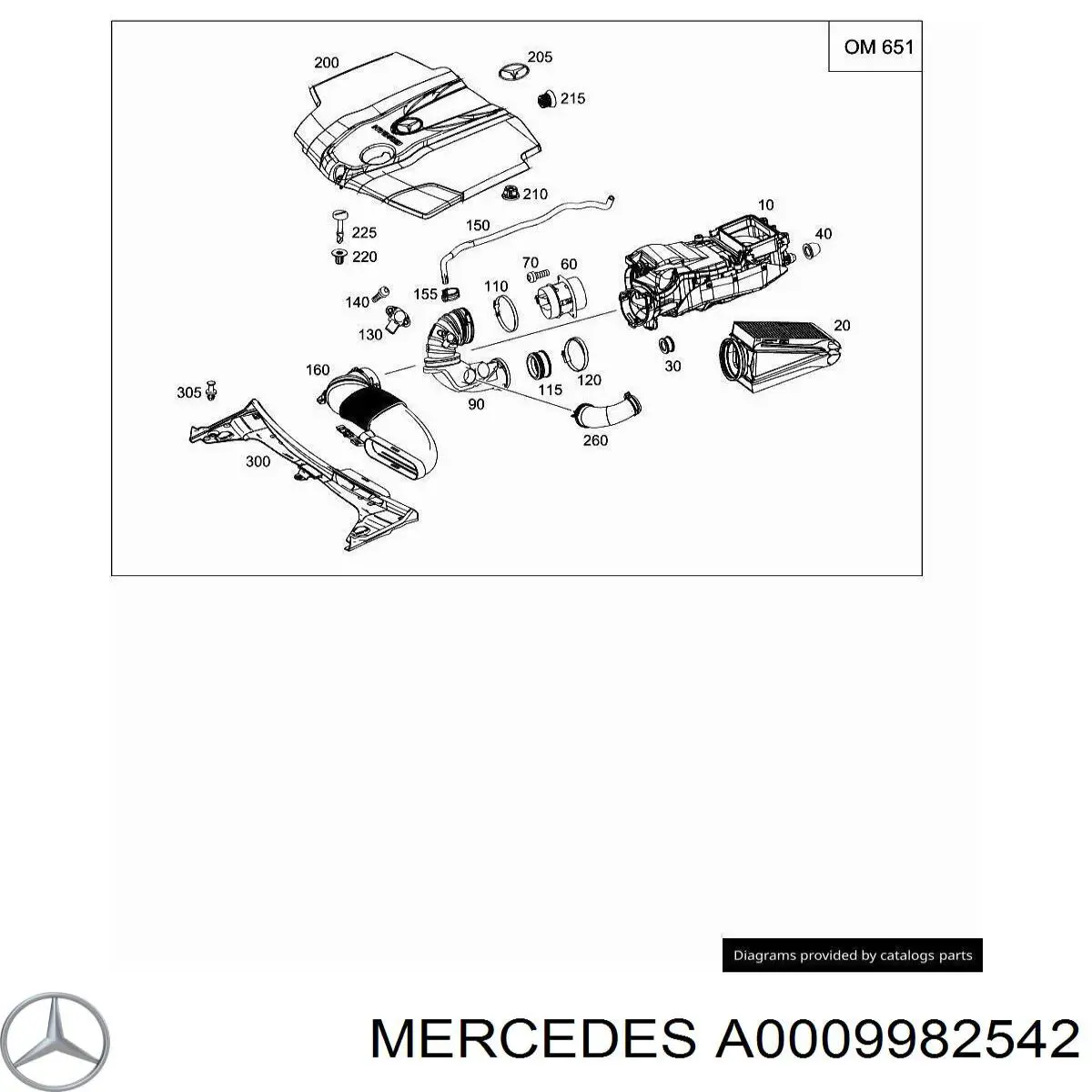 Купити A000998254264 Mercedes 