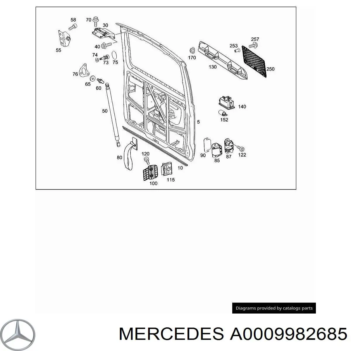  Mercedes A0009982685 ціна, від 2.73 USD
