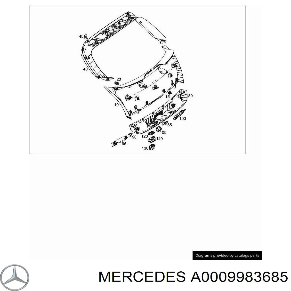  Mercedes A0009983685 ціна, від 0.33 USD