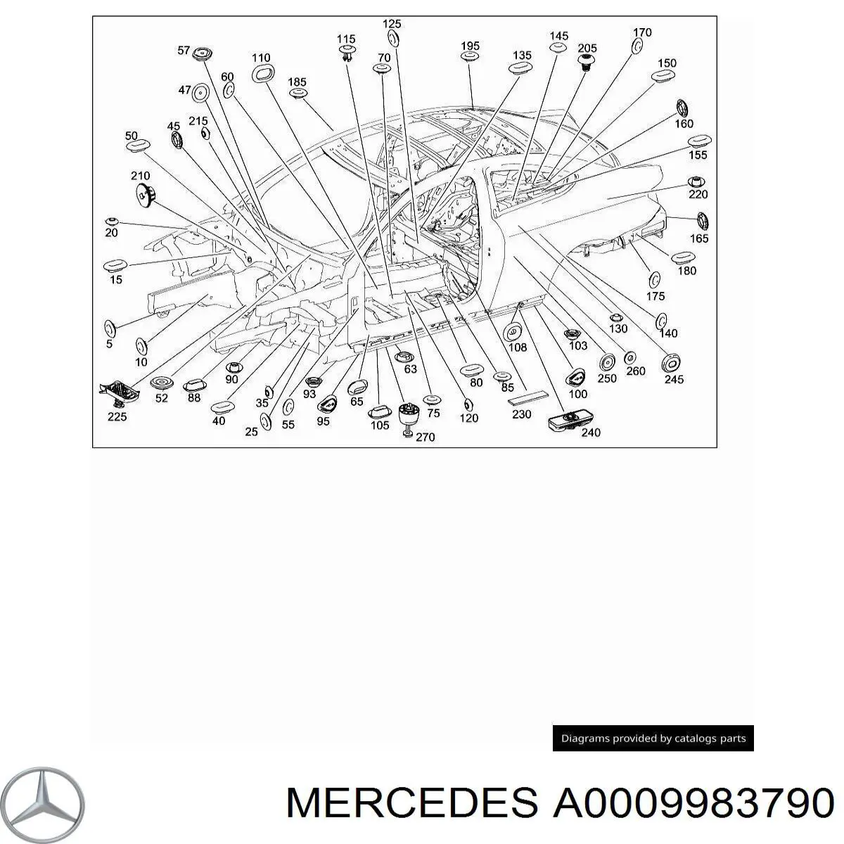  Mercedes A0009983790 ціна, від 1.01 USD
