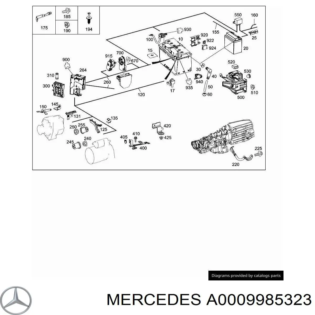  Mercedes A0009985323 ціна, від 3.80 USD