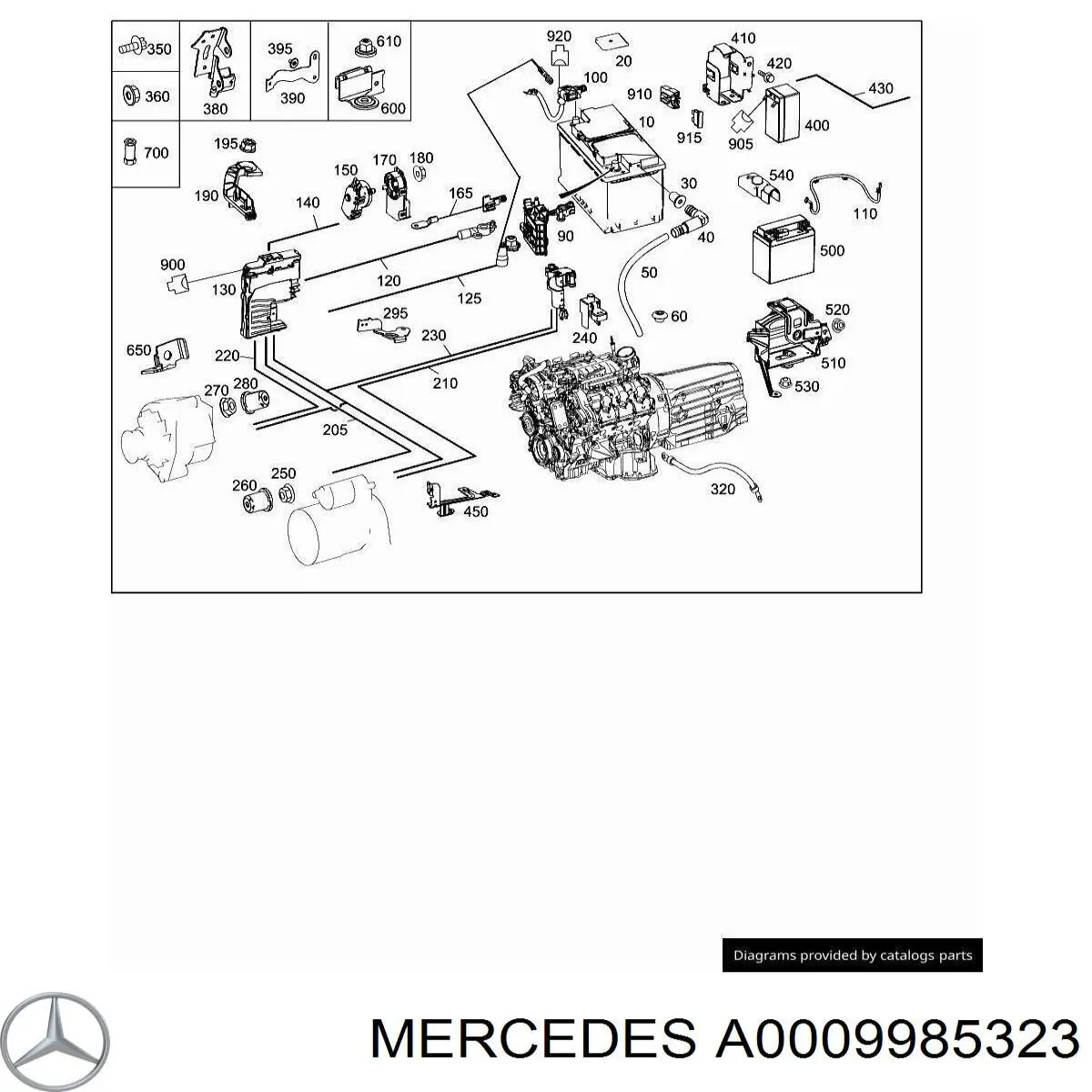 A0009985323 Mercedes 