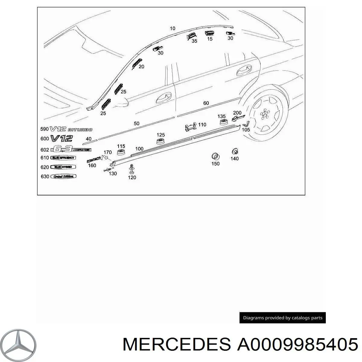  A0009985405 Mercedes