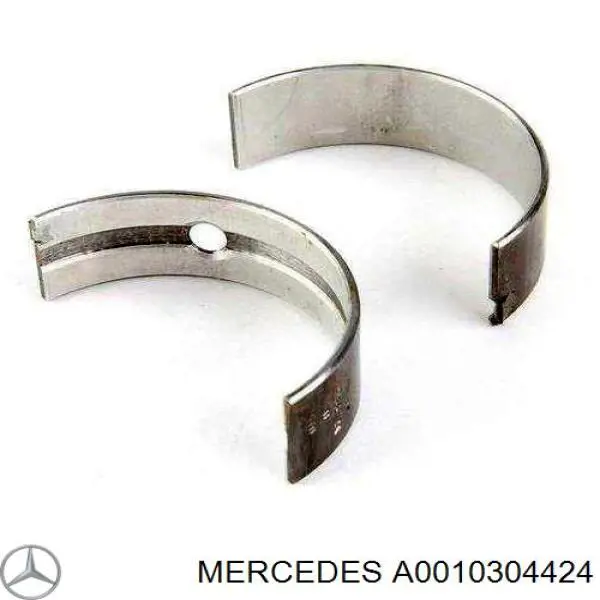 A0010304424 Mercedes кільця поршневі комплект на мотор, 2-й ремонт (+0,50)