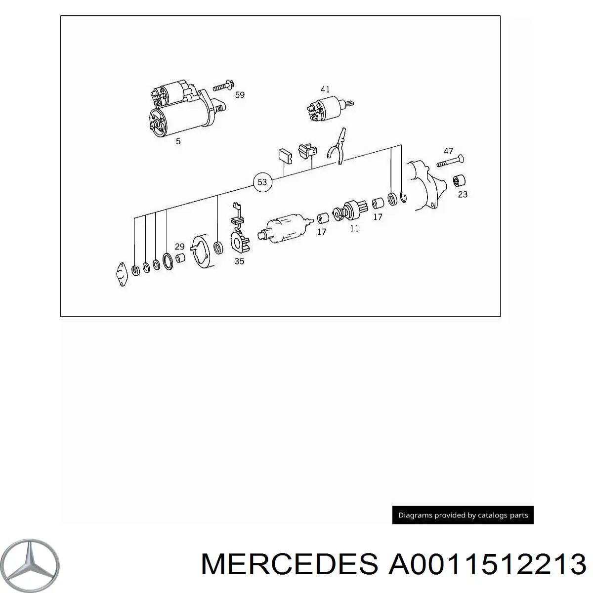 Купити A0011512213 Mercedes Бендикс стартера